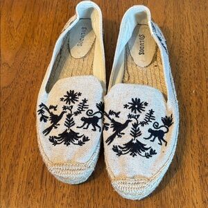 Soludos Otomi Embroidered Espadrilles Flats Size 9